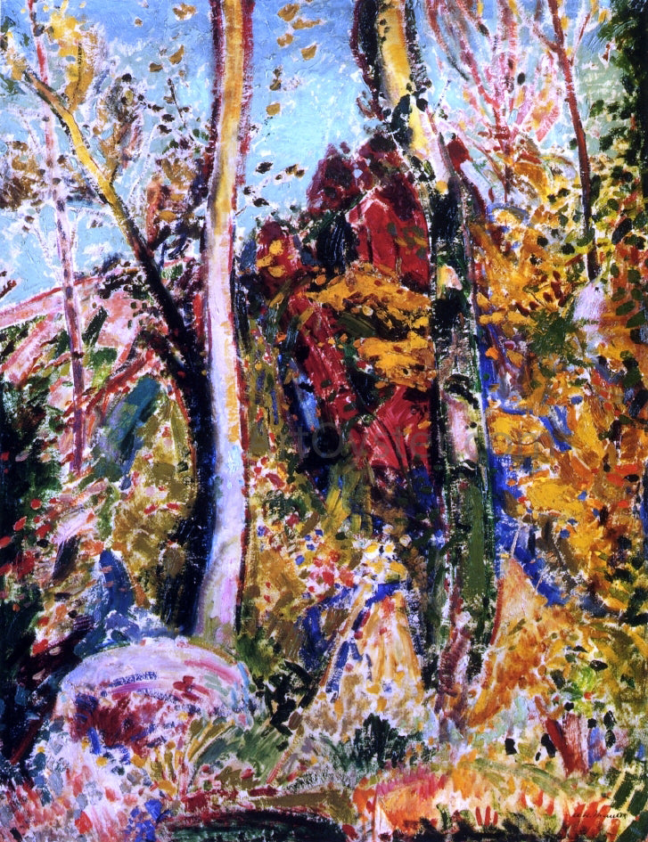 Alfred Henry Maurer Landscape with Trees - Hand Painted Oil Painting