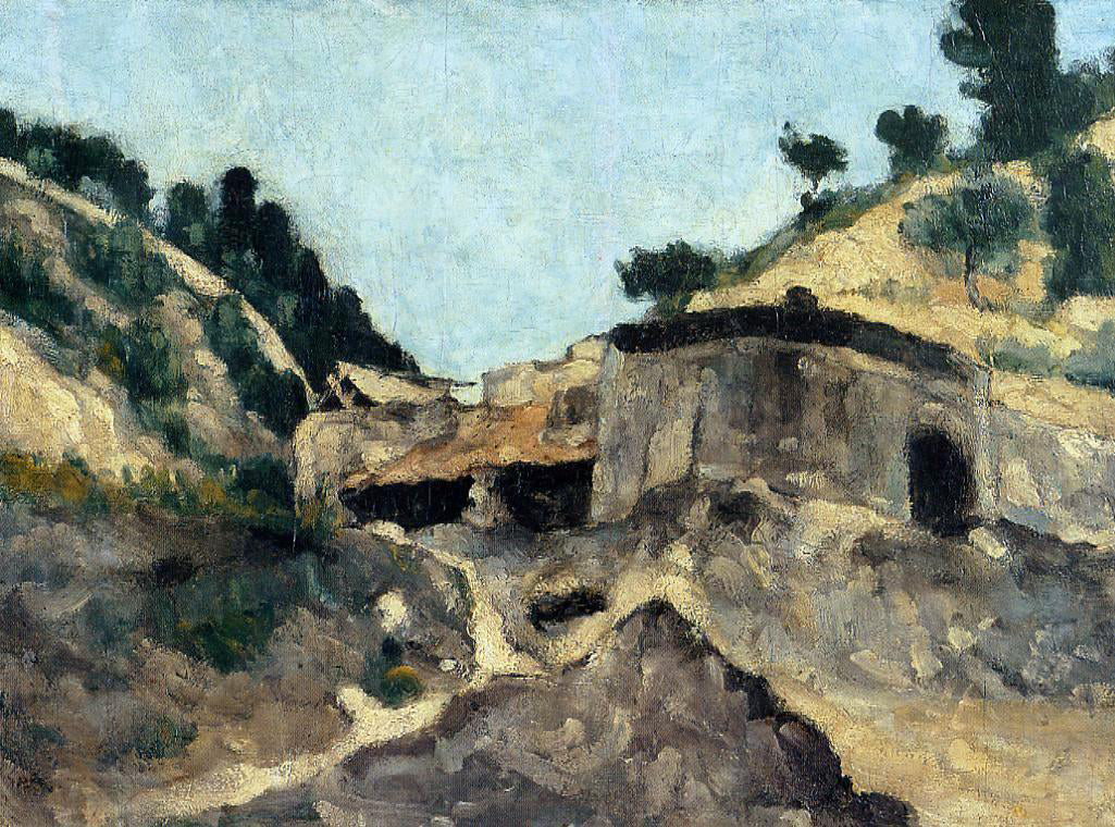 Paul Cezanne Landscape with Watermill - Hand Painted Oil Painting