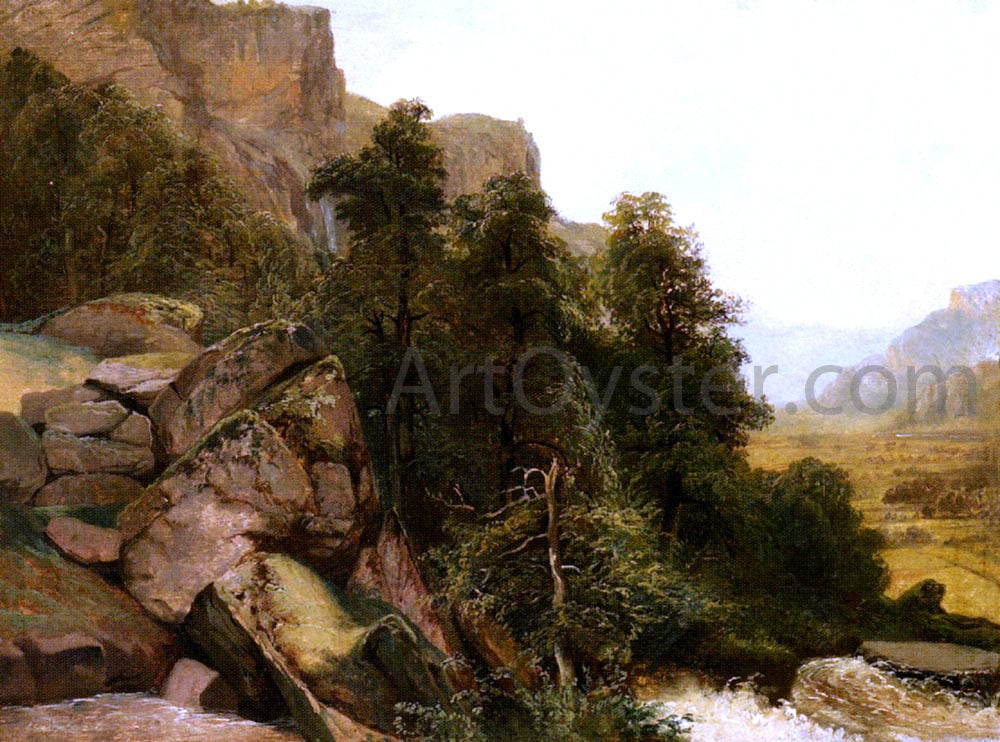 Alexandre Calame Landschaftsstudie - Hand Painted Oil Painting