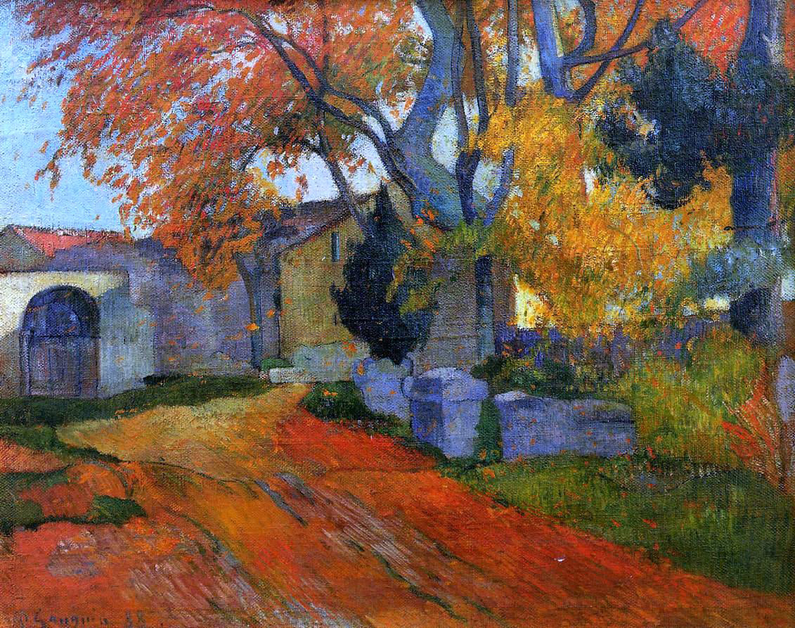 Paul Gauguin A Lane at Alchamps, Arles - Hand Painted Oil Painting
