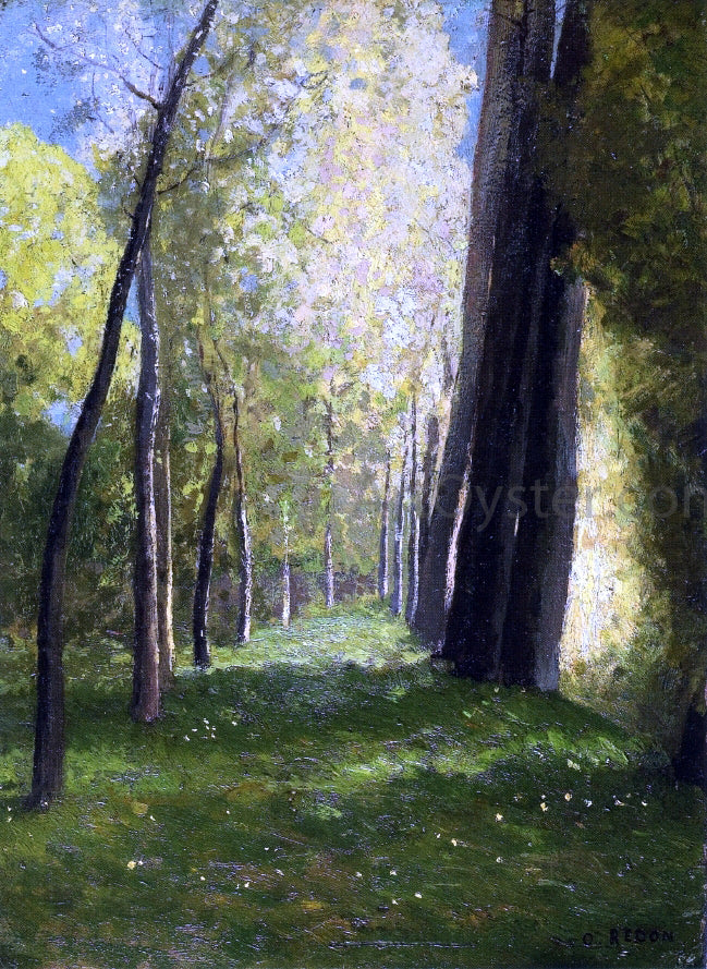 Odilon Redon Lane of Trees - Hand Painted Oil Painting