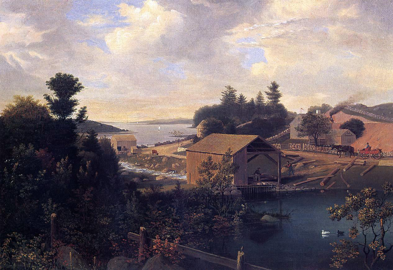 Fitz Hugh Lane Lanesville, the Mill - Hand Painted Oil Painting