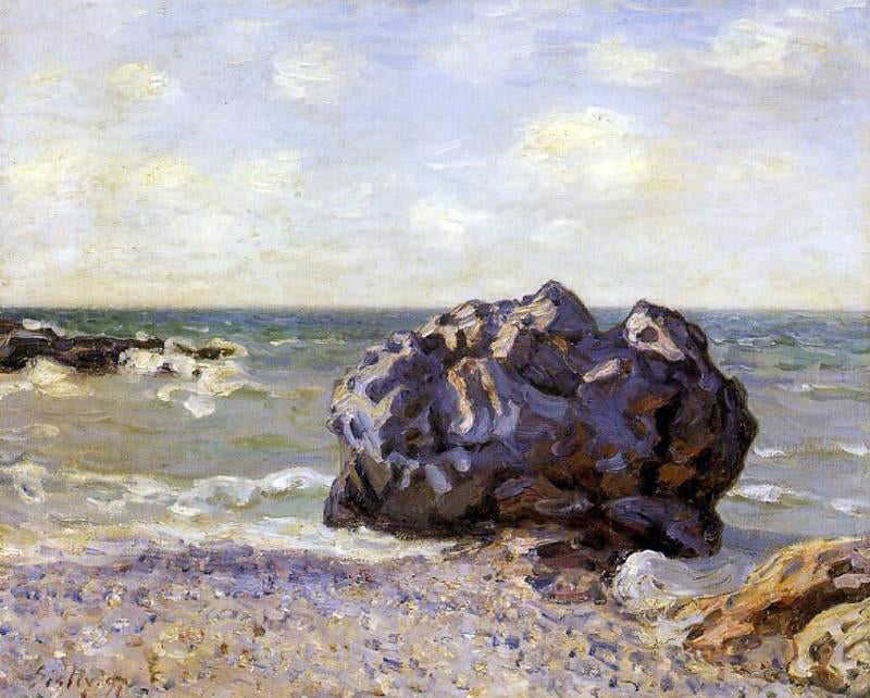 Alfred Sisley Langland Bay, Storr's Rock, Morning - Hand Painted Oil Painting