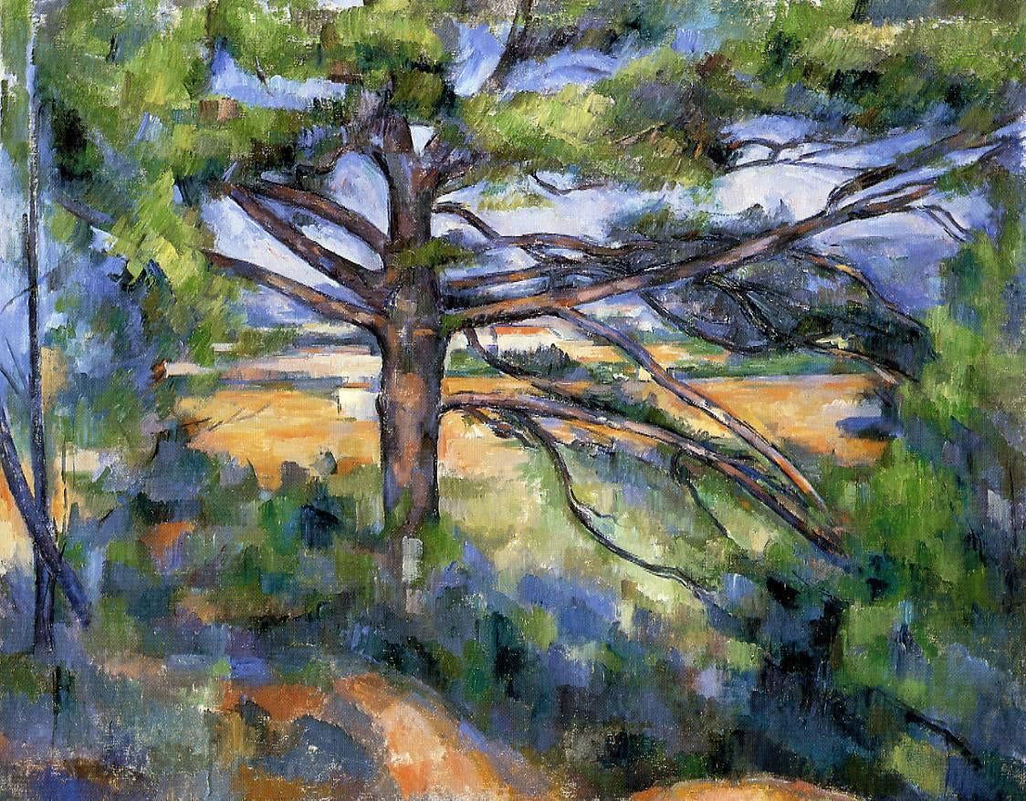 Paul Cezanne Large Pine and Red Earth - Hand Painted Oil Painting