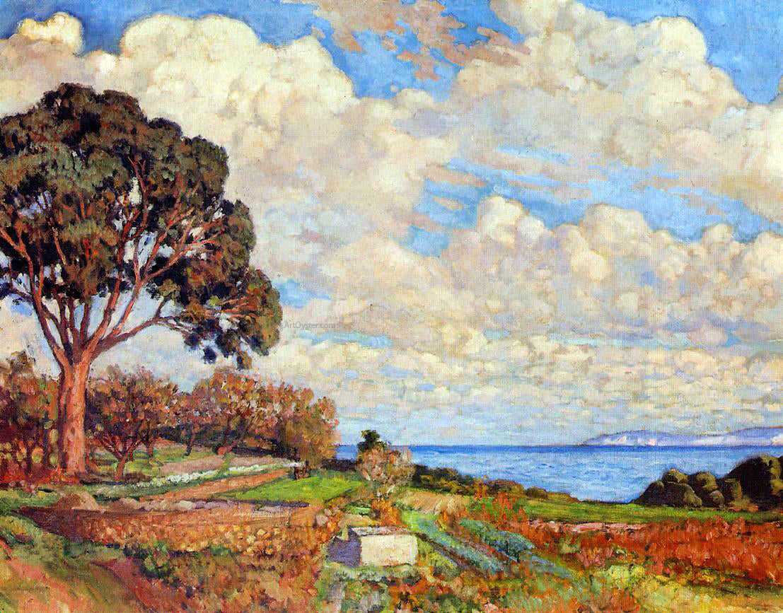 Theo Van Rysselberghe Large Tree near the Sea - Hand Painted Oil Painting