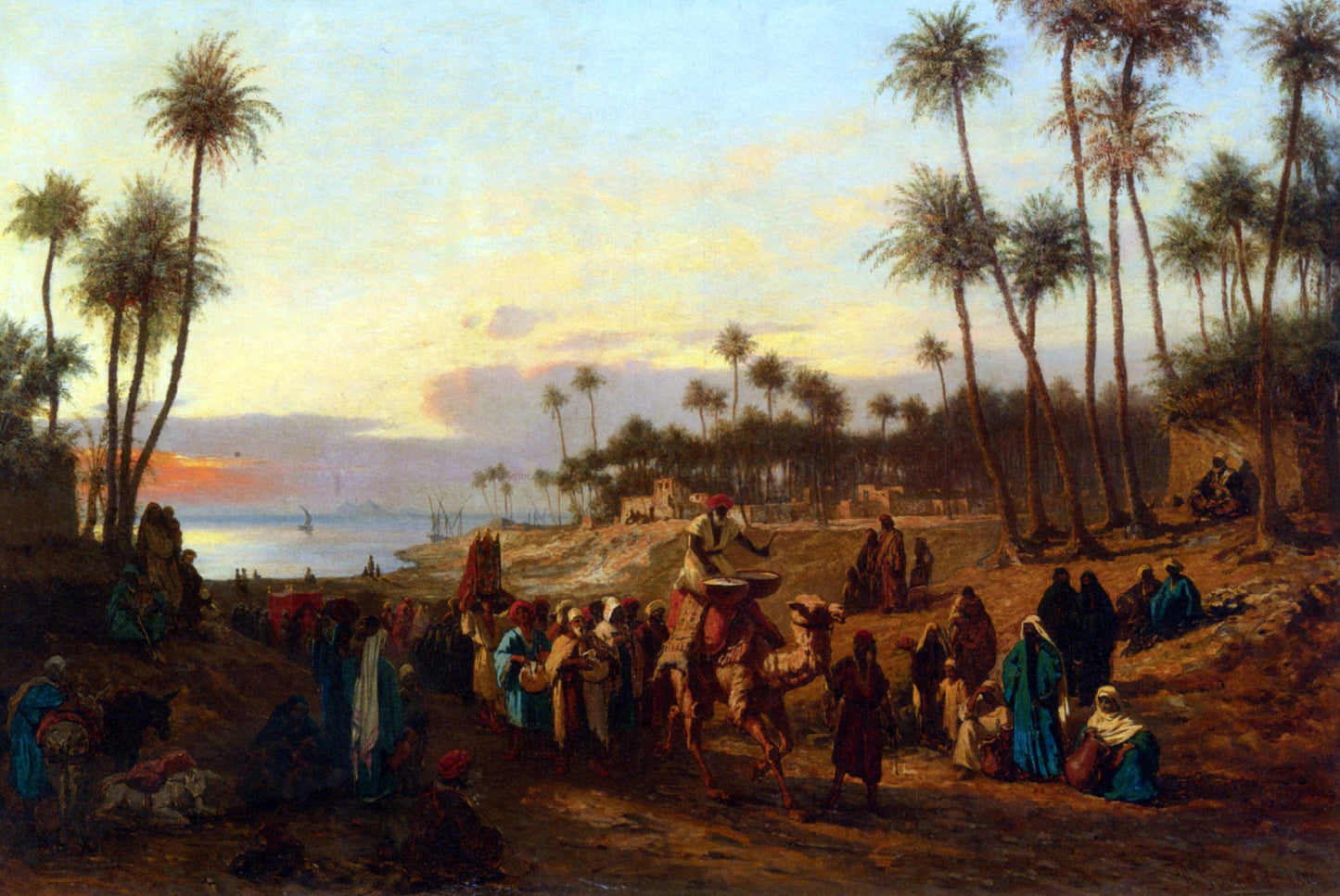 Alois Schonn Larrivee de la Mariee - Hand Painted Oil Painting