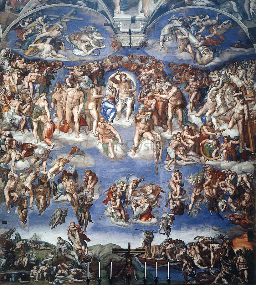 Michelangelo Buonarroti Last Judgment - Hand Painted Oil Painting
