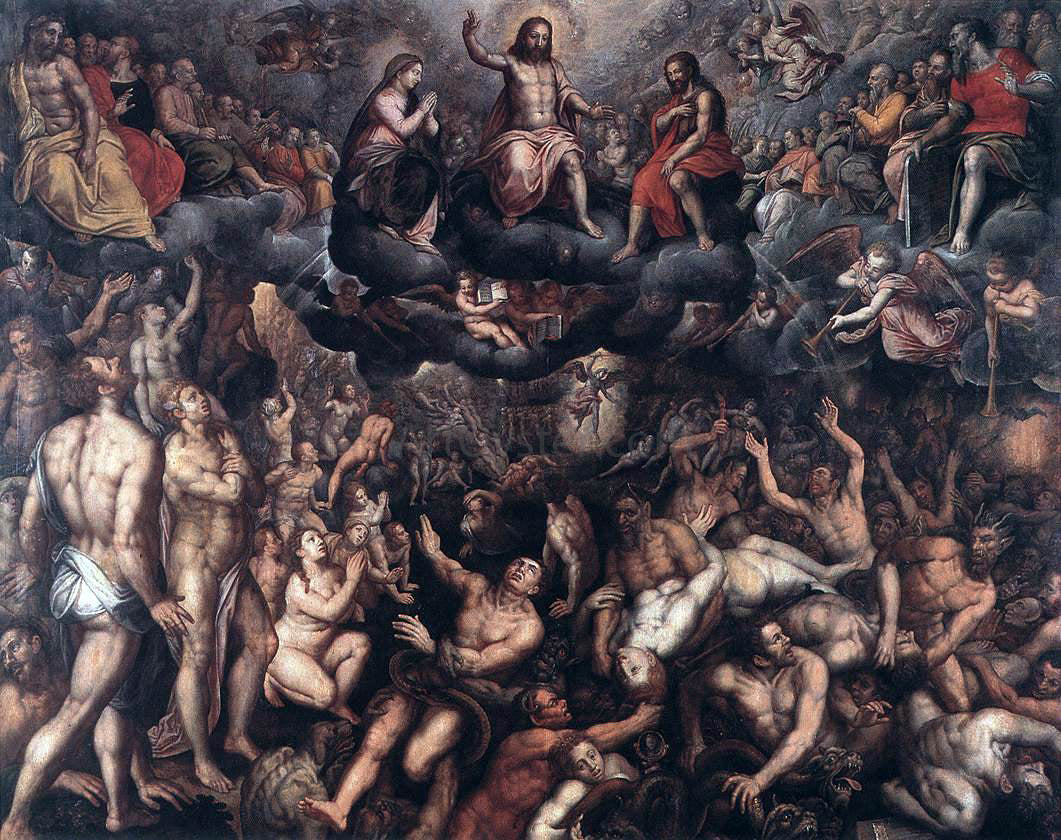 Raphael Coxcie Last Judgment - Hand Painted Oil Painting