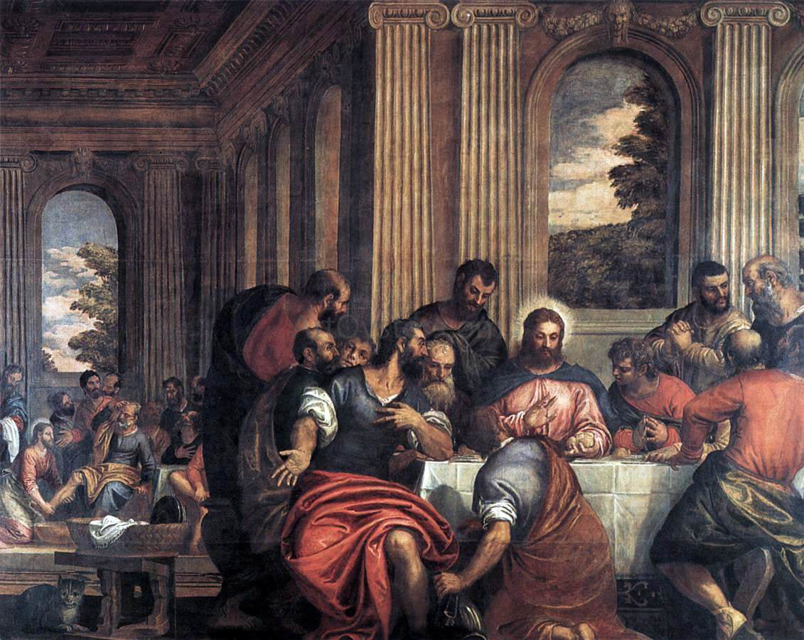 Benedetto Caliari Last Supper - Hand Painted Oil Painting