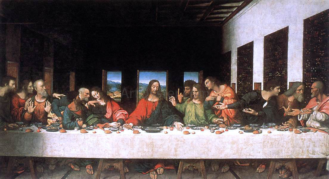 Leonardo Da Vinci Last Supper - Hand Painted Oil Painting