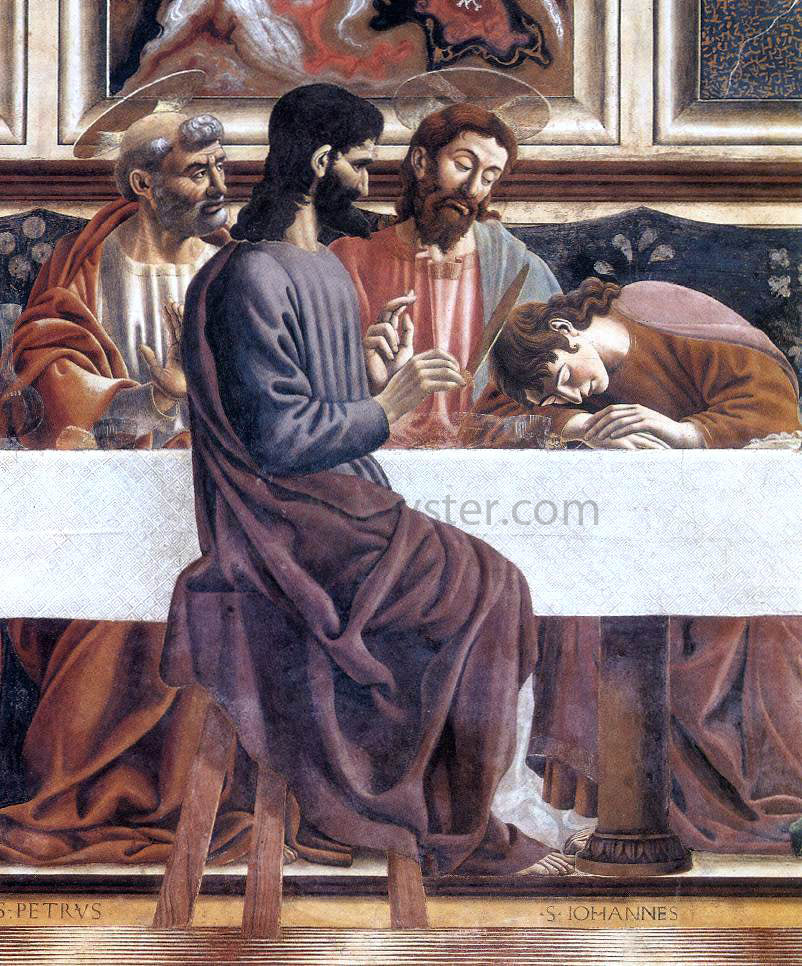 Andrea del Castagno Last Supper (detail) - Hand Painted Oil Painting