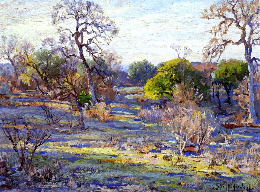 Julian Onderdonk Late Afternoon, Alamo Heights, San Antonio, Texas - Hand Painted Oil Painting