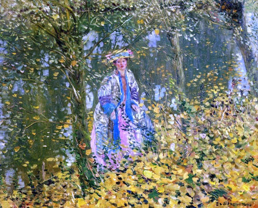 Frederick Carl Frieseke Late October - Hand Painted Oil Painting