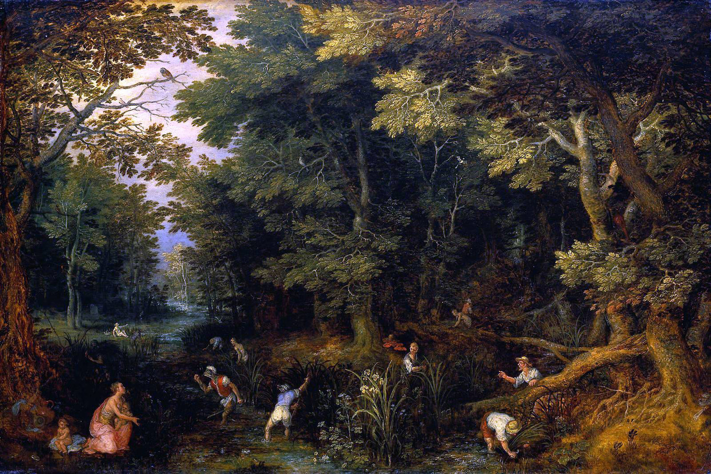 The Elder Jan Brueghel Latona and the Lycian Peasants - Hand Painted Oil Painting