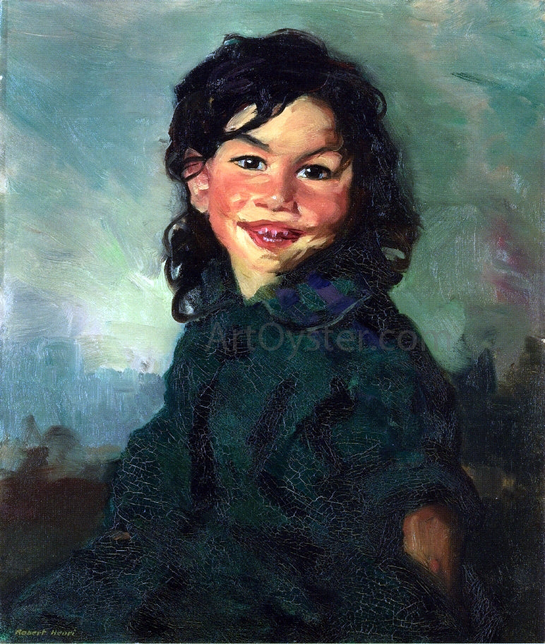 Robert Henri Laughing Gypsy Girl - Hand Painted Oil Painting