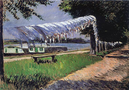 Gustave Caillebotte Laundry Drying - Hand Painted Oil Painting