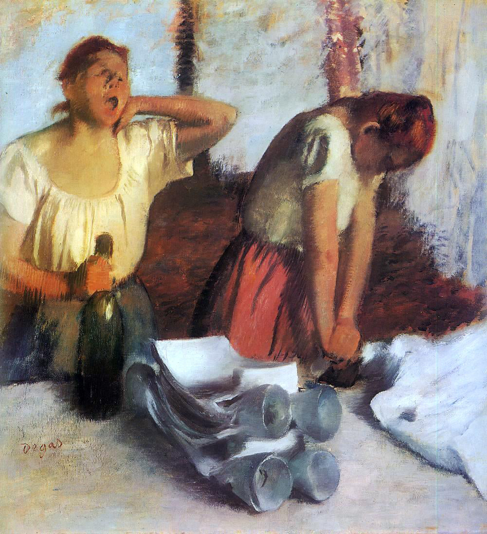 Edgar Degas Laundry Girls Ironing - Hand Painted Oil Painting