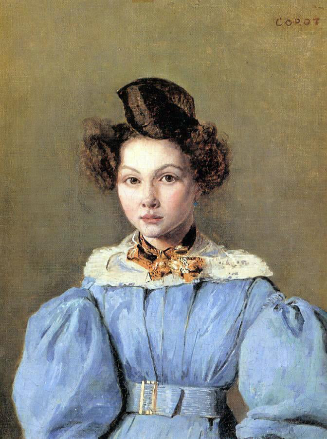 Jean-Baptiste-Camille Corot Laura Sennegon, Carot's Neice, Later Madame Baudot - Hand Painted Oil Painting