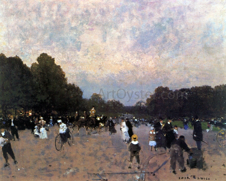 Luigi Loir L'Avenue du Boid de Bologne - Hand Painted Oil Painting