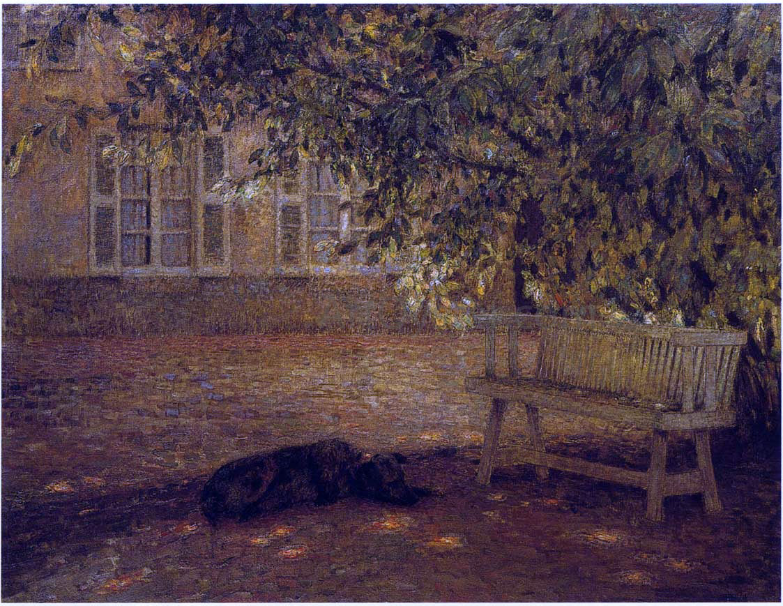 Henri Le Sidaner Le Banc - Hand Painted Oil Painting