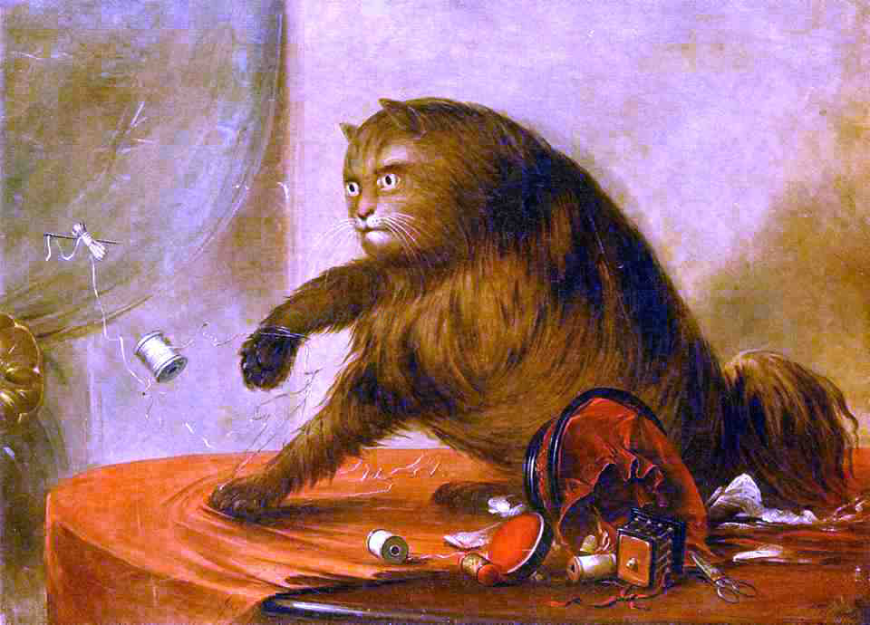 George Catlin Le Chat d Ostend - Hand Painted Oil Painting