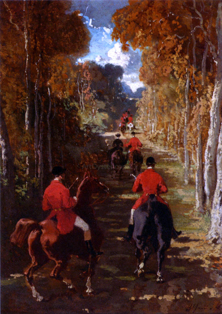 Alfred De Dreux Le Depart Pour La Chasse - Hand Painted Oil Painting