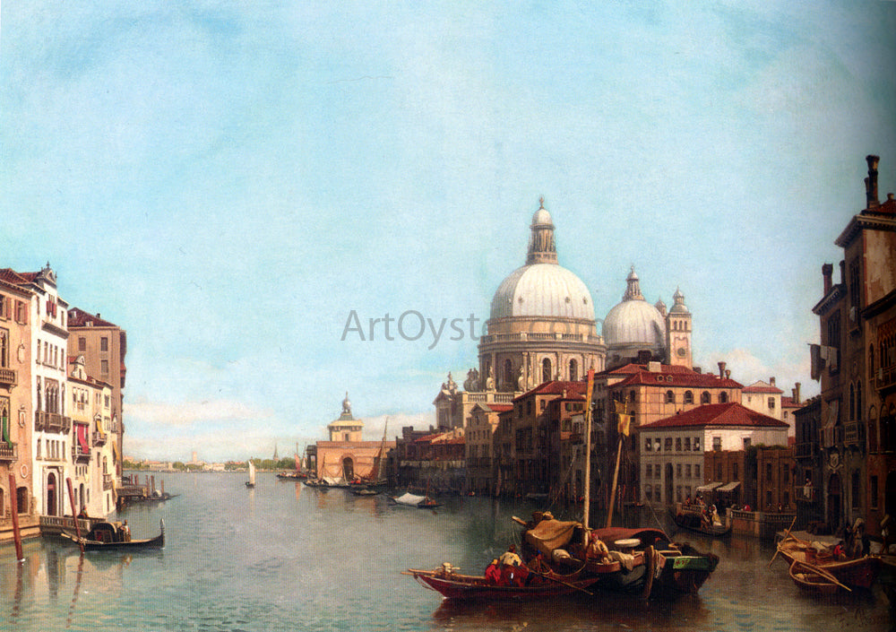  Francois Antoine Bossuet Le Grande Canal, Venise - Hand Painted Oil Painting
