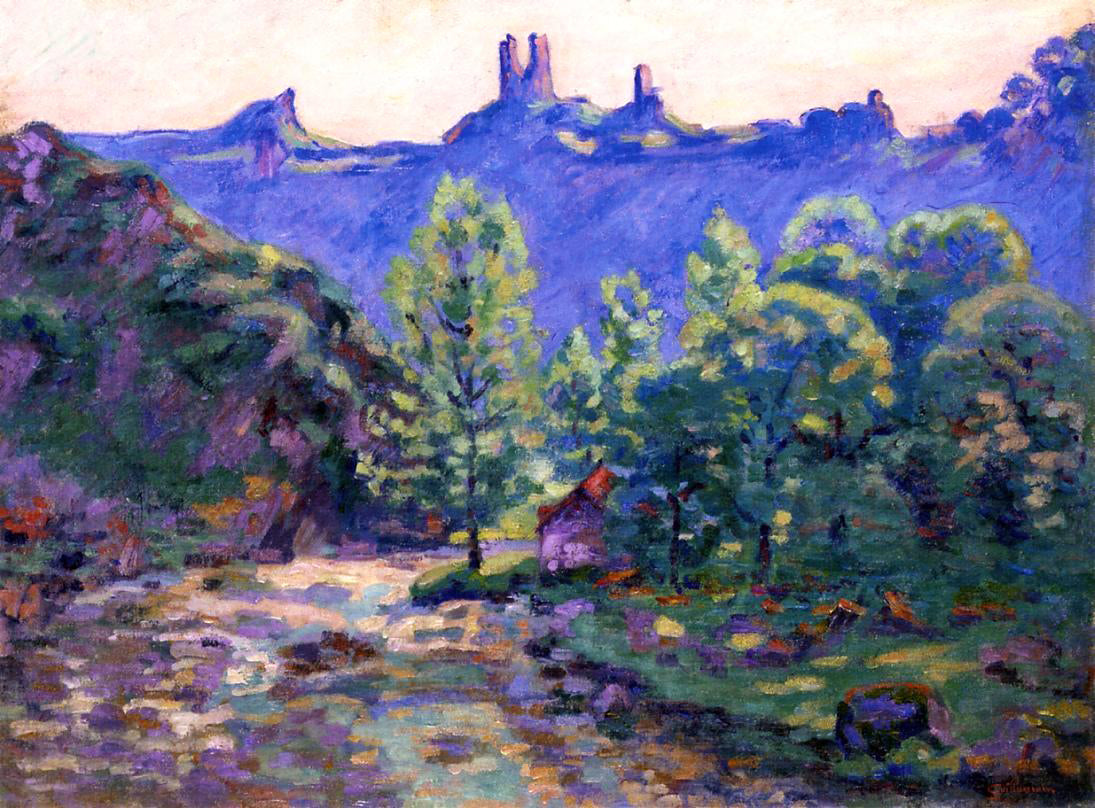 Armand Guillaumin Le moulin Brigand et les ruin du Chateau de Crozant - Hand Painted Oil Painting