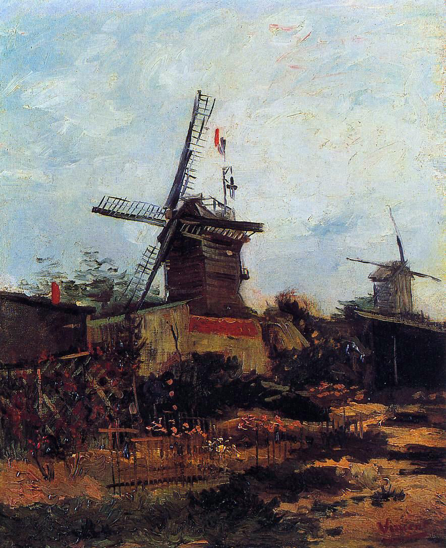 Vincent Van Gogh Le Moulin de Blute-Fin - Hand Painted Oil Painting