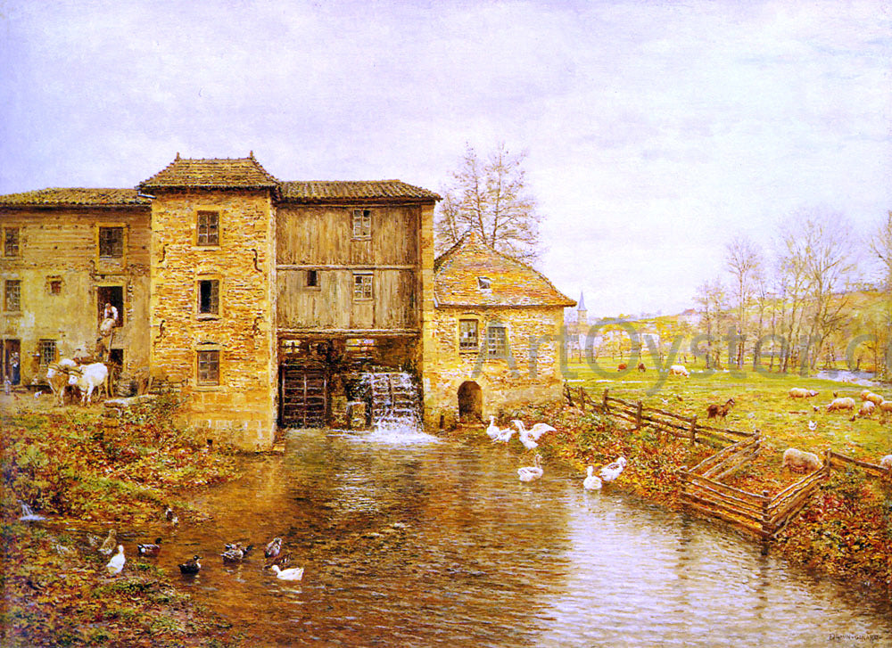 Marie Girard Le Moulin de Gatellier - Hand Painted Oil Painting