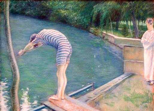 Gustave Caillebotte Le Nageur - Hand Painted Oil Painting