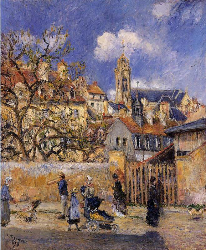 Camille Pissarro Le Parc aux Charrettes, Pontoise - Hand Painted Oil Painting