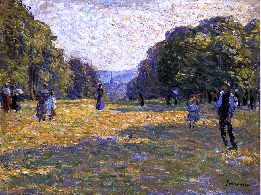 Henri Lebasque Le Parc Monceau - Hand Painted Oil Painting