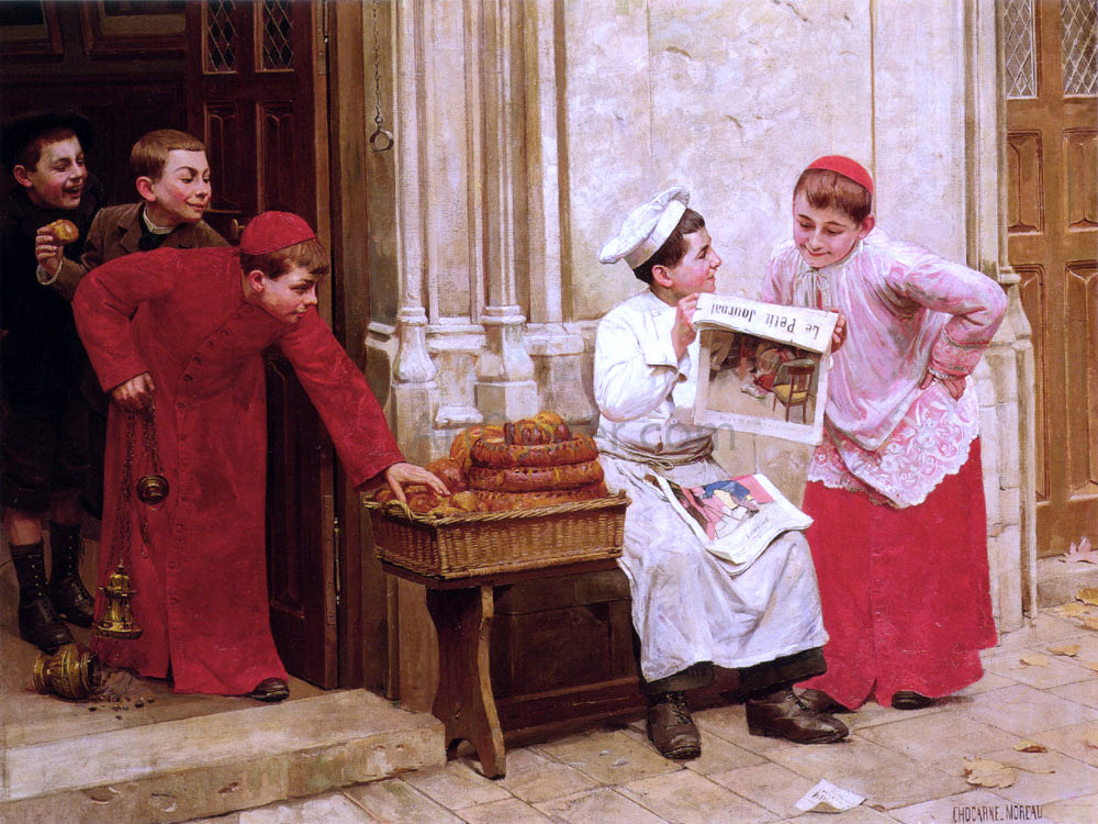 Paul Charles Chocarne-Moreau Le Petit Journal - Hand Painted Oil Painting