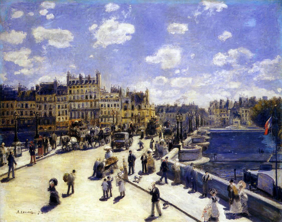Pierre Auguste Renoir Le Pont-Neuf, Paris - Hand Painted Oil Painting