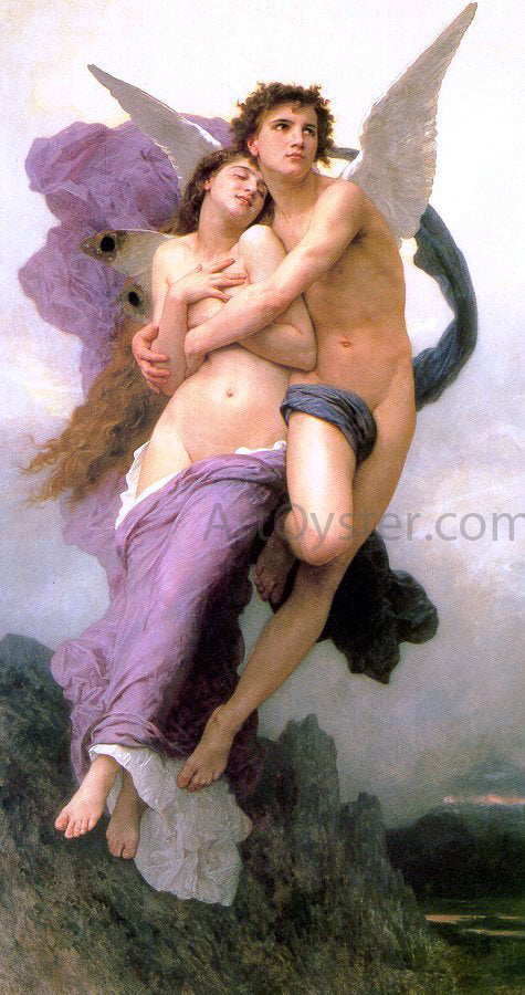 William Adolphe Bouguereau Le ravissement de Psyche (also known as The Abduction of Psyche) - Hand Painted Oil Painting