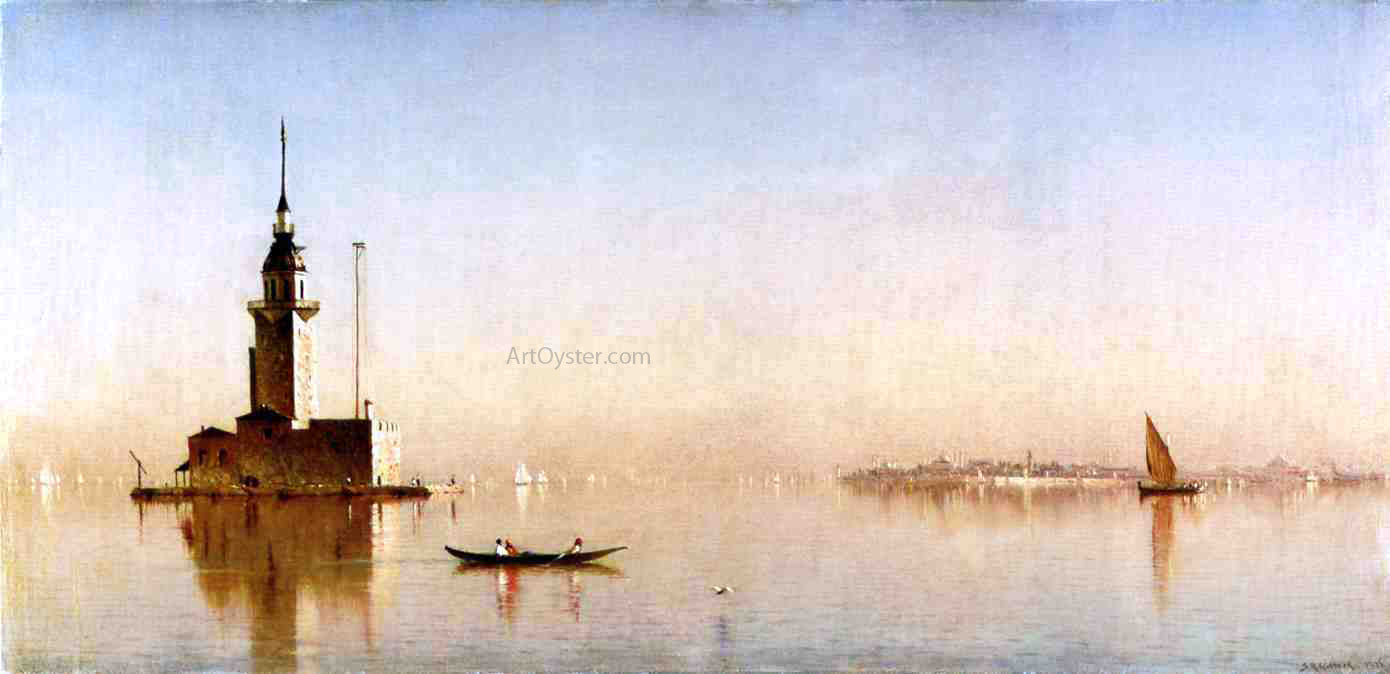 Sanford Robinson Gifford Leander's Tower on the Bosphorus - Hand Painted Oil Painting