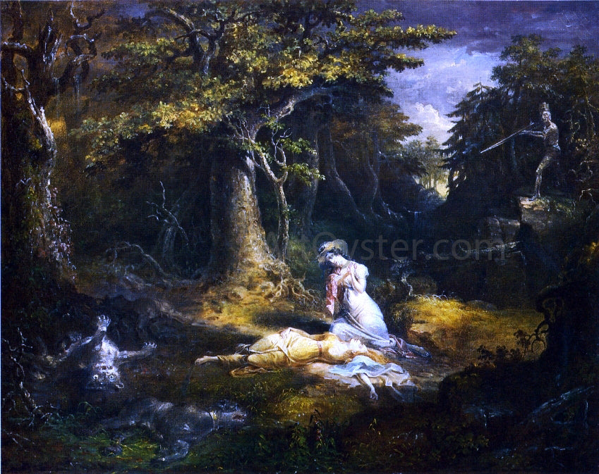 John Quidor Leatherstocking's Rescue - Hand Painted Oil Painting