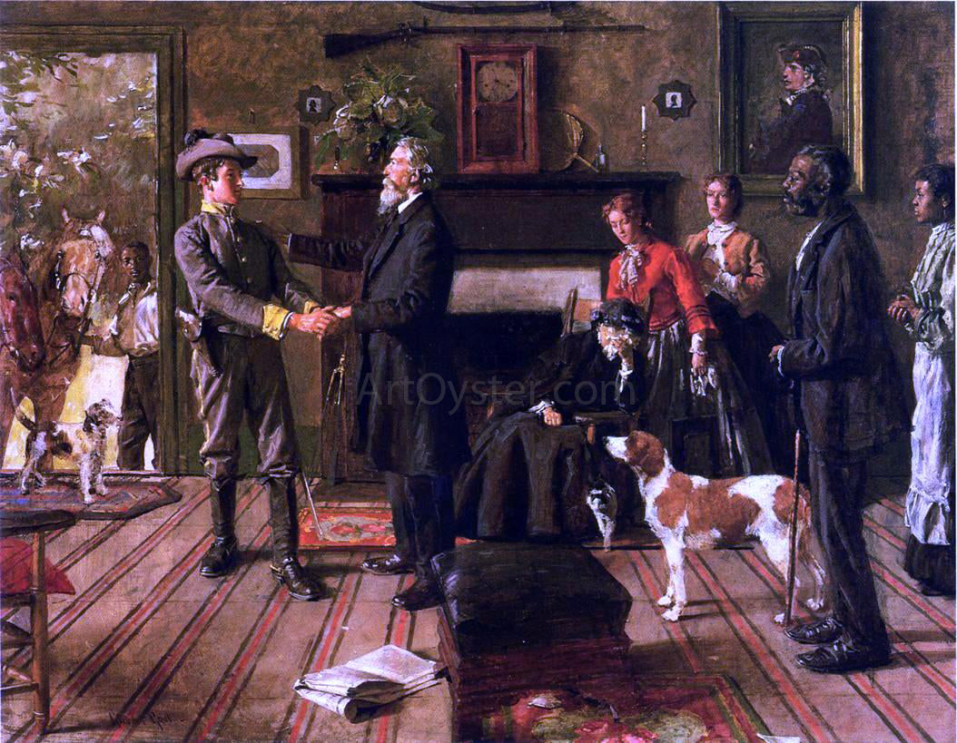 William Gilbert Gaul Leaving Home - Hand Painted Oil Painting