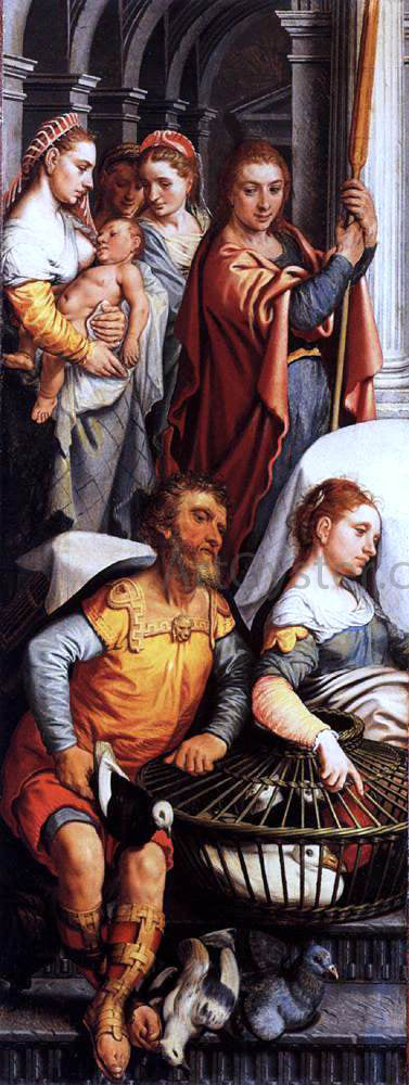 Pieter Aertsen Left Wing of a Triptych with the Adoration of the Magi (reverse side) - Hand Painted Oil Painting