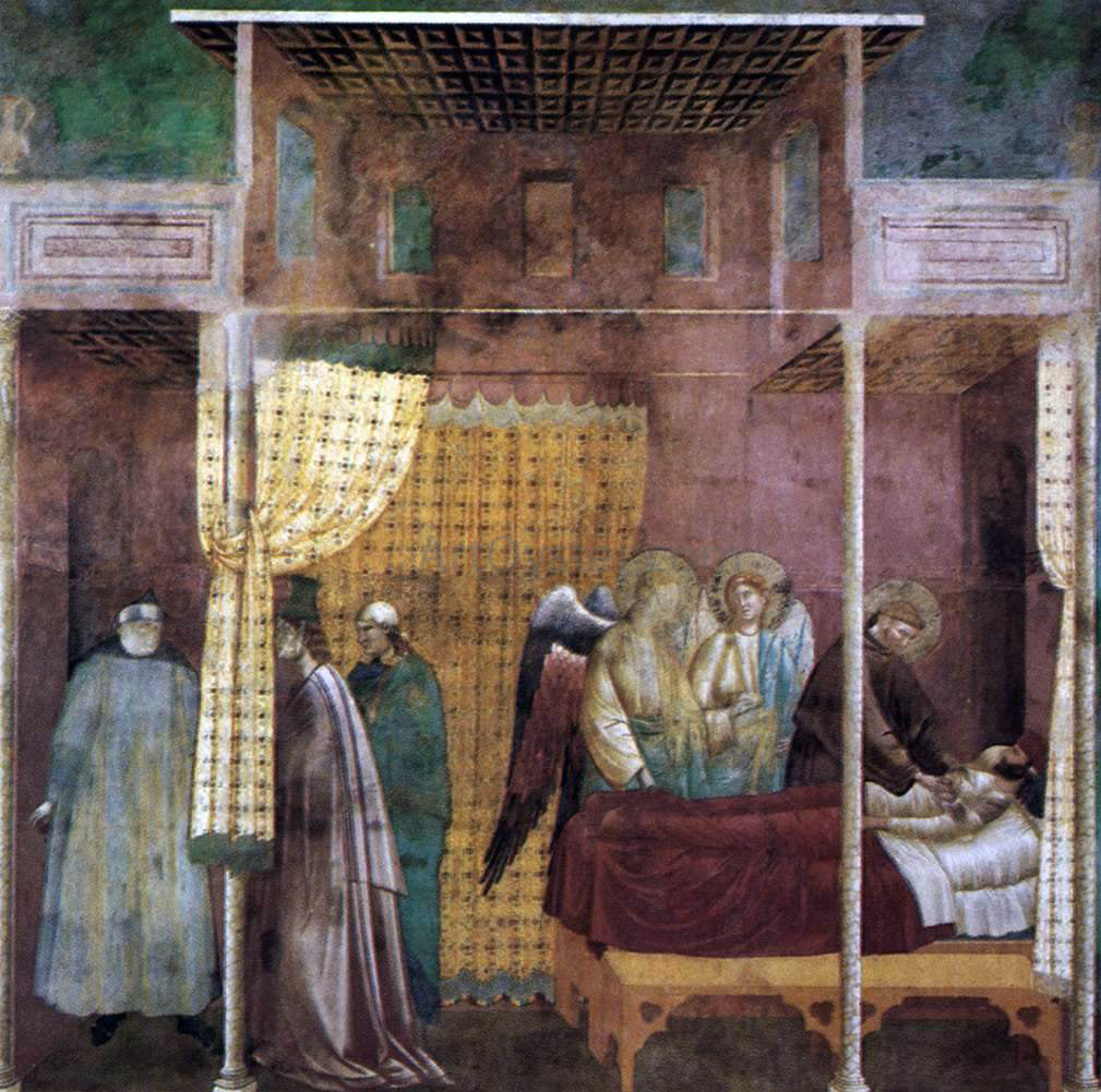Master saint Cecilia Legend of St Francis: 26. The Healing of a Devotee of the Saint - Hand Painted Oil Painting