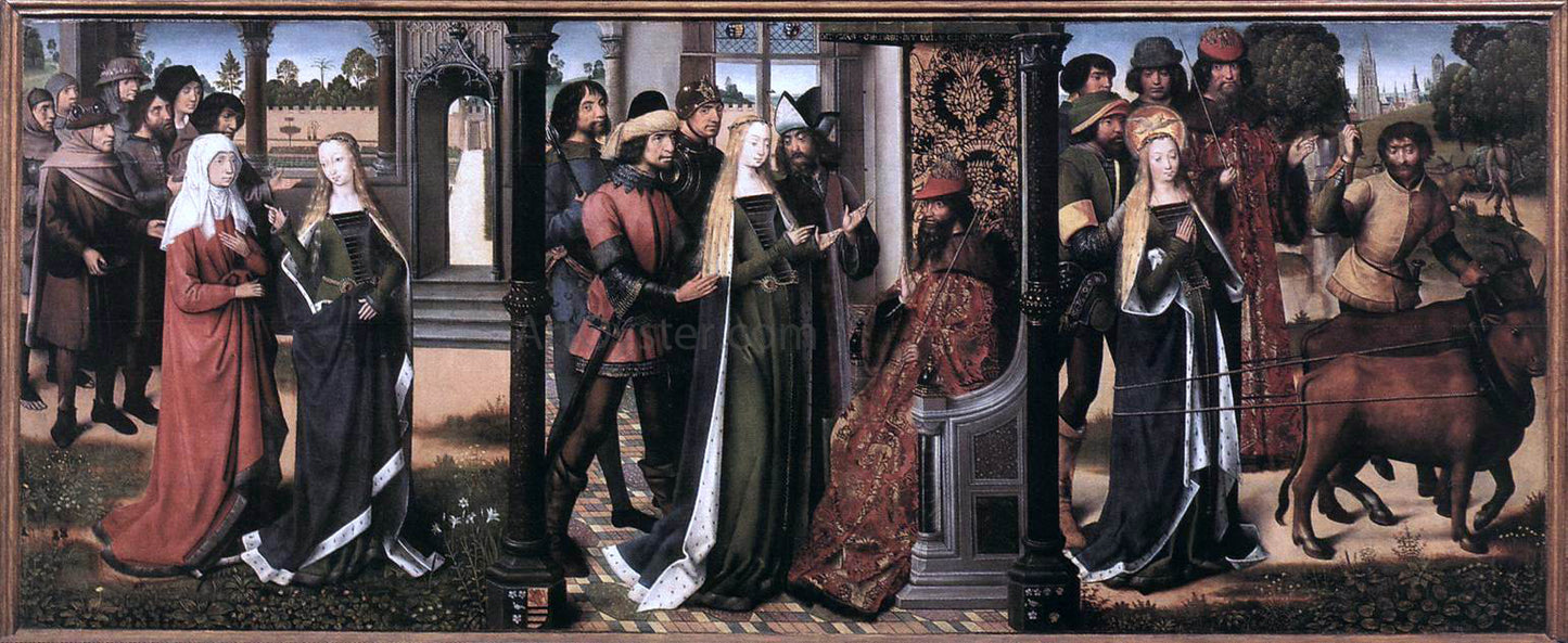 Master lucy Legend Legend of St Lucy - Hand Painted Oil Painting