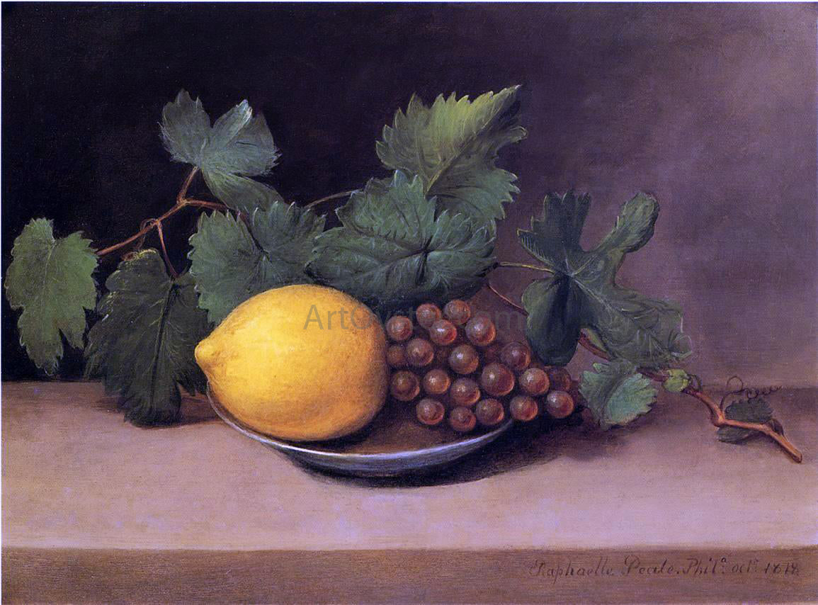  Raphaelle Peale Lemon and Grapes - Hand Painted Oil Painting