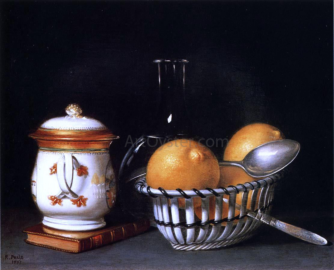 Raphaelle Peale Lemons and Sugar - Hand Painted Oil Painting