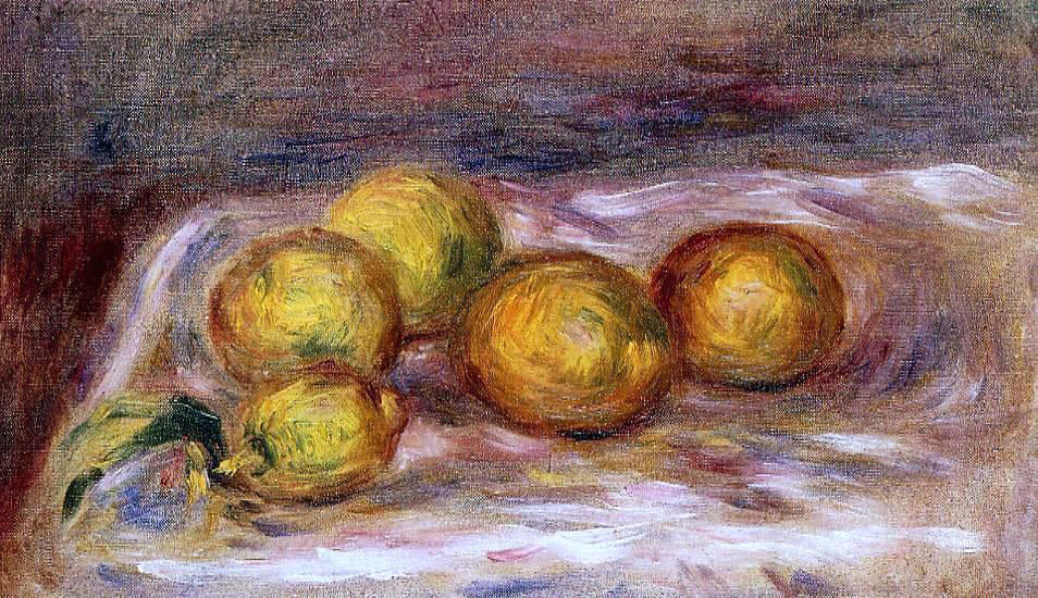 Pierre Auguste Renoir Lemons - Hand Painted Oil Painting