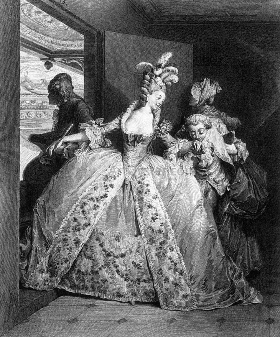 Nicolas De Launay Les Adieux - Hand Painted Oil Painting