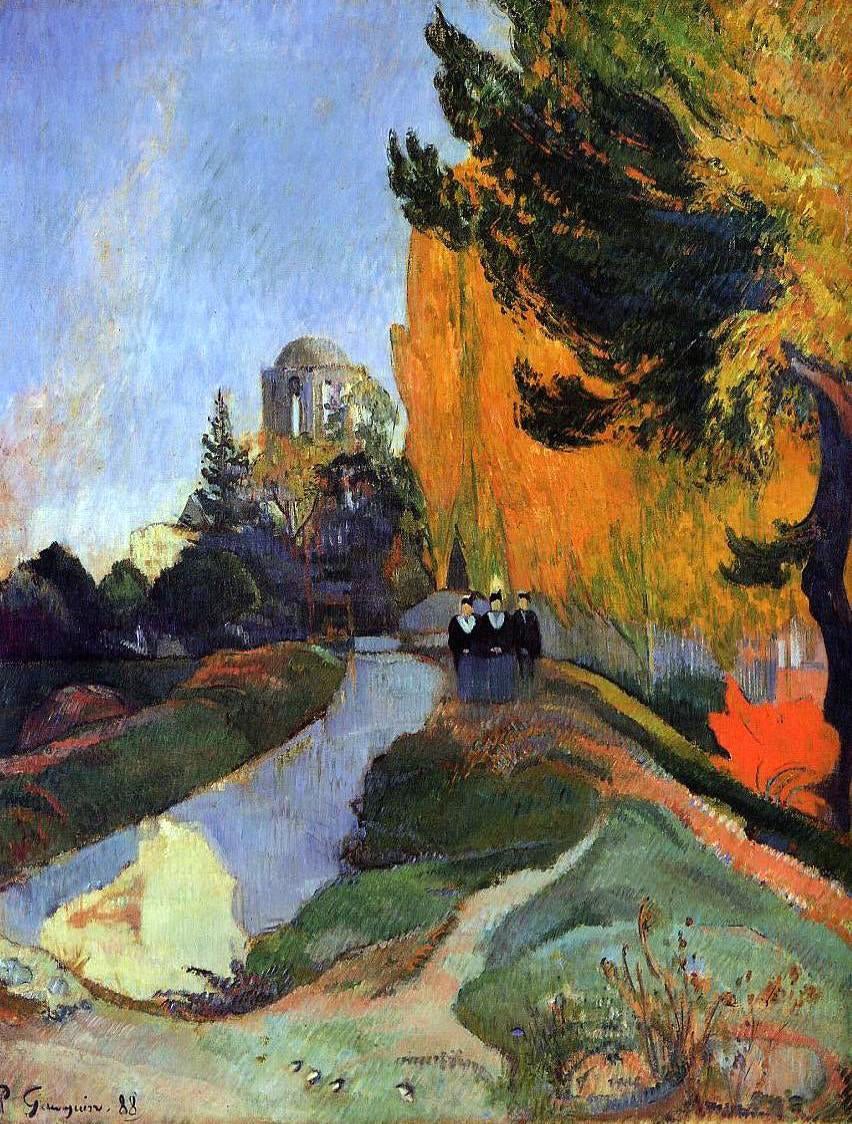 Paul Gauguin Les Alychamps - Hand Painted Oil Painting