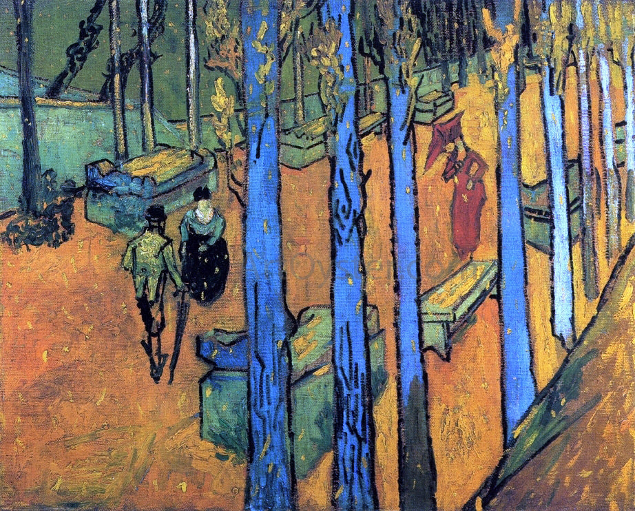  Vincent Van Gogh Les Alychamps, Autumn - Hand Painted Oil Painting