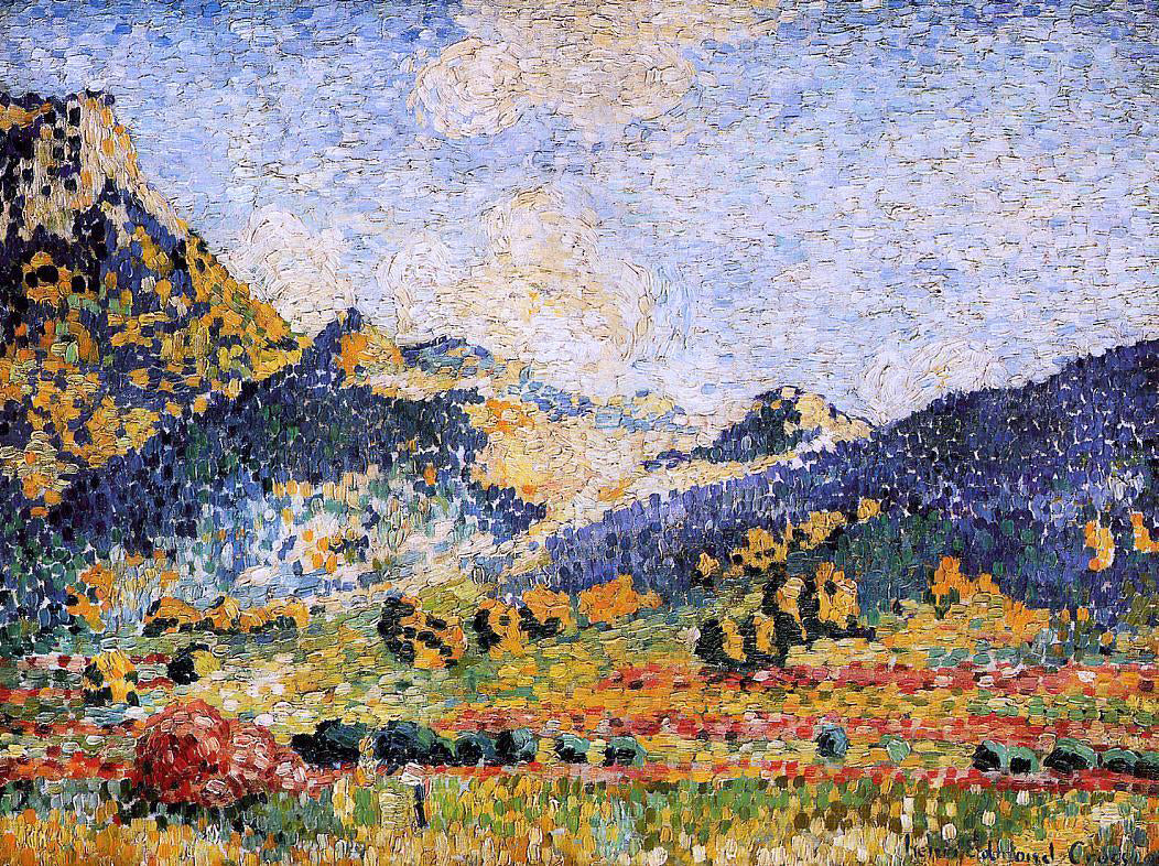 Henri Edmond Cross Les Petits, Montagnes Mauresques - Hand Painted Oil Painting