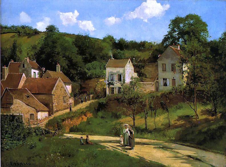 Camille Pissarro L'Hermitage at Pontoise - Hand Painted Oil Painting